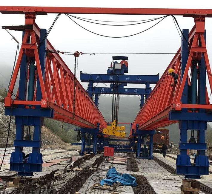 黑龍江邦中建筑材料科技有限公司，雙鴨山市集賢縣省道工程，采購全新式GYLQ40m-200t架橋機