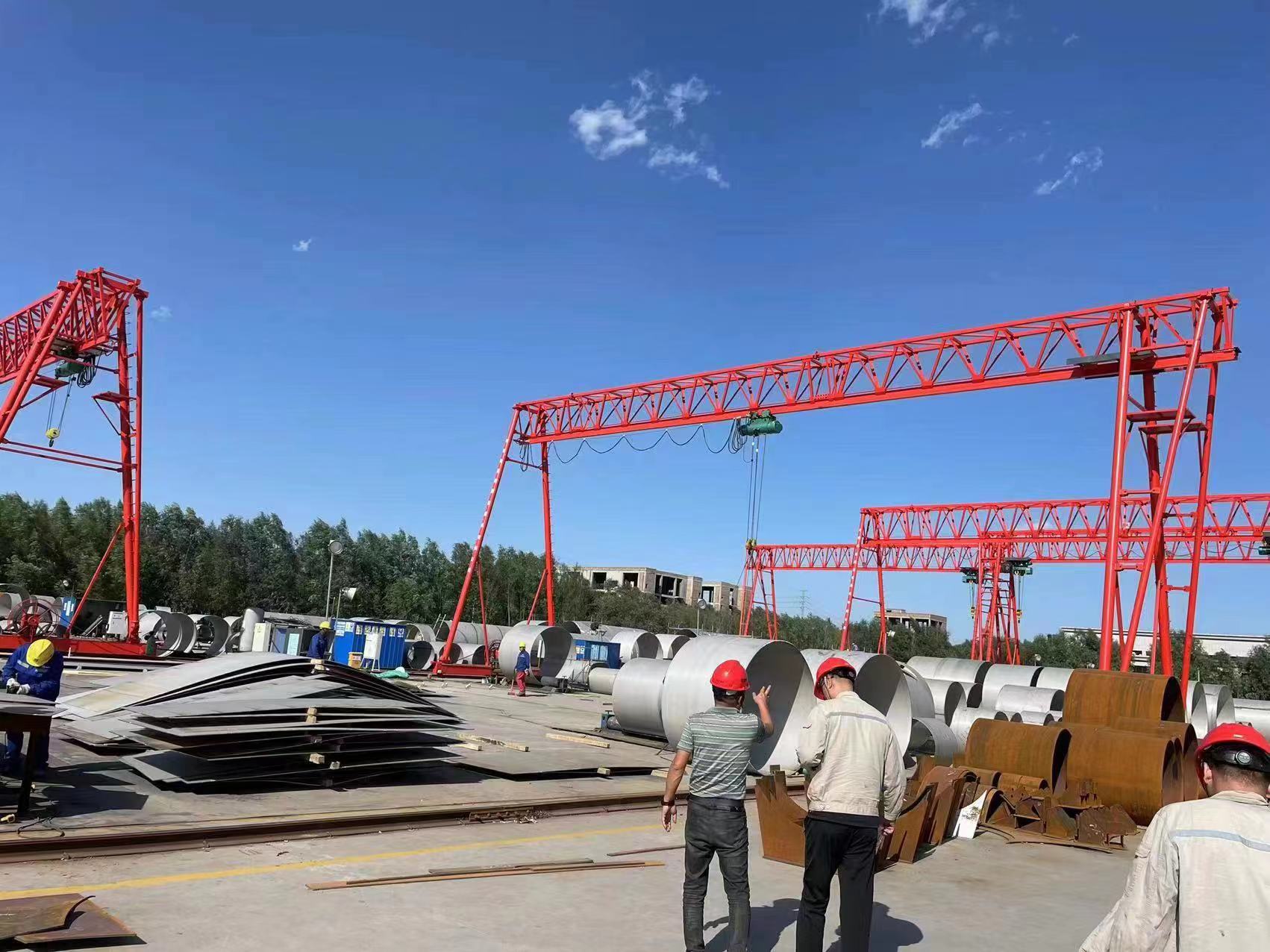 20噸龍門吊安裝時，需要注意哪些尺寸？